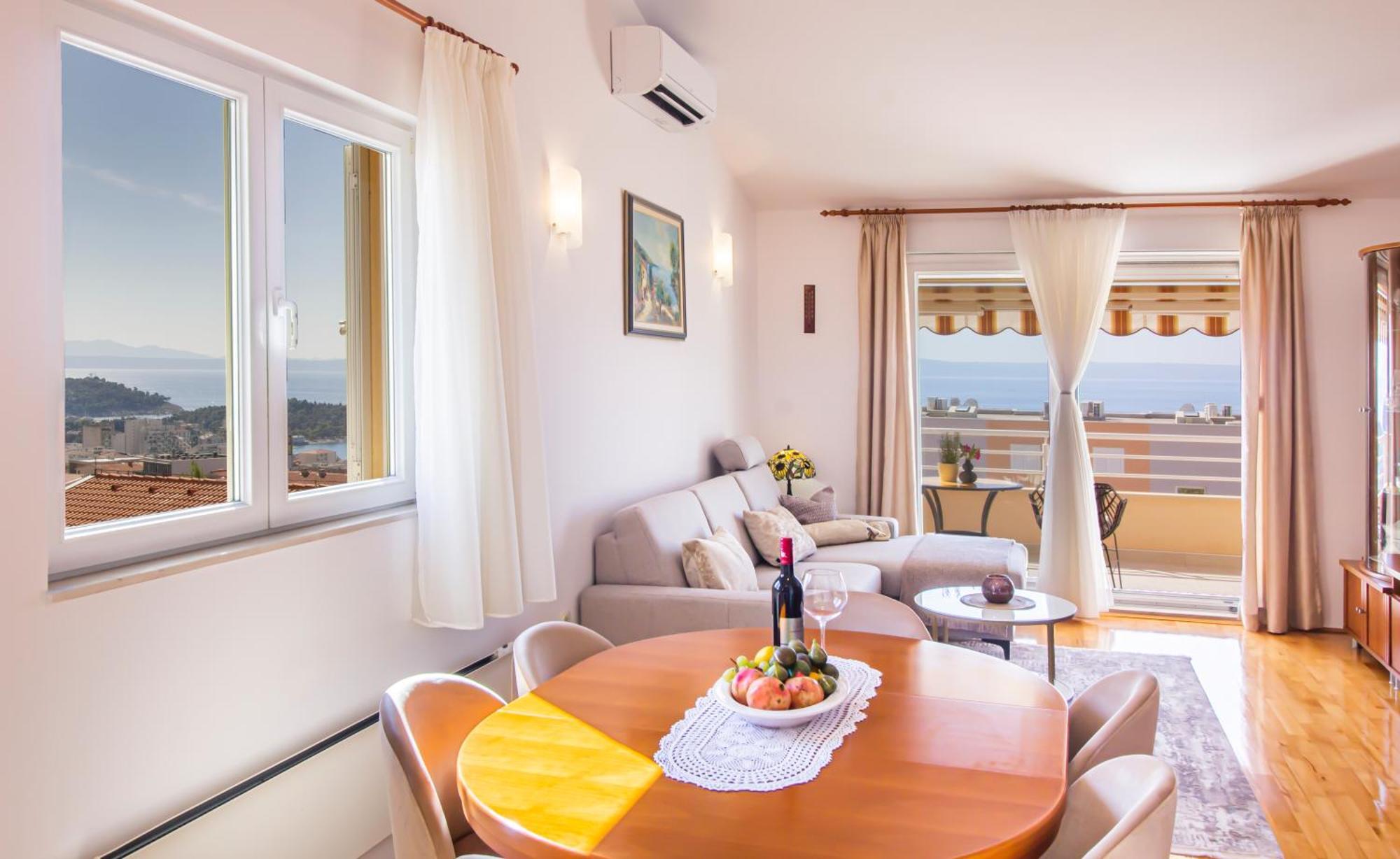 Apartment Anita With Amazing Sea View 马卡尔斯卡 外观 照片